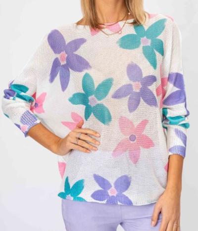 Lilac margarite sweater