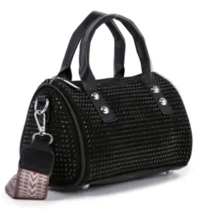 Black barrel purse