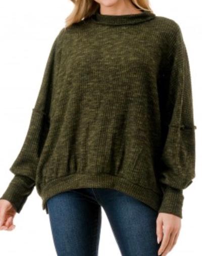 Olive oversized top