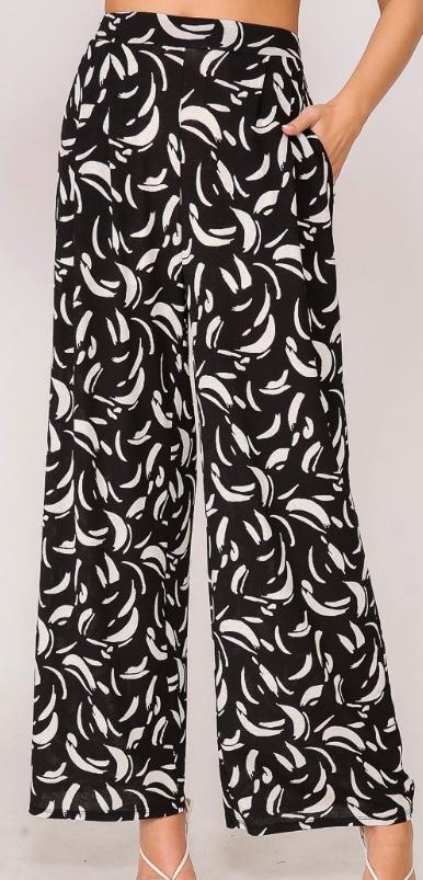 Black and Ivory pant