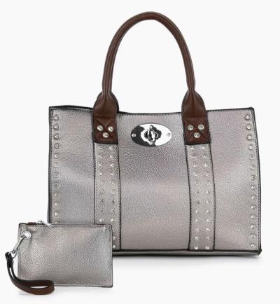 Pewter purse