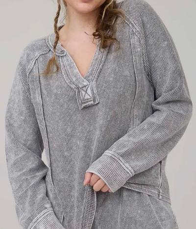 Charcoal washed top