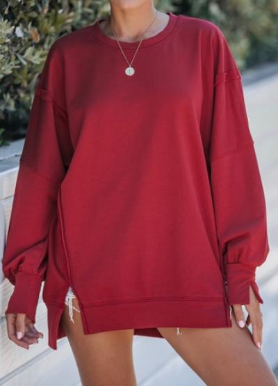 Burgundy sweatshirt