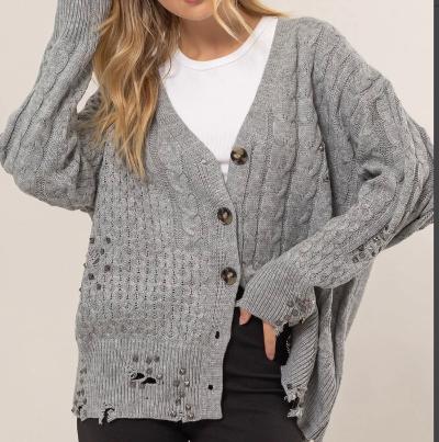 Grey cardigan