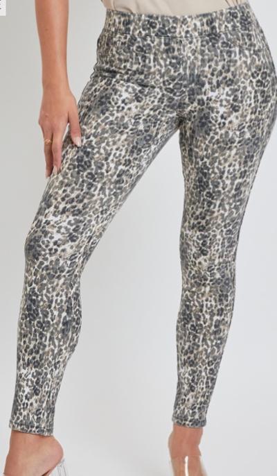 Animal print jeggings