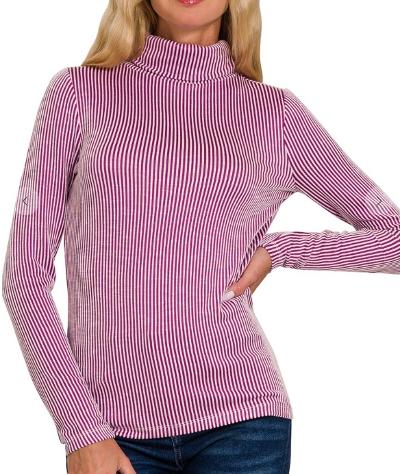 Violet turtle neck