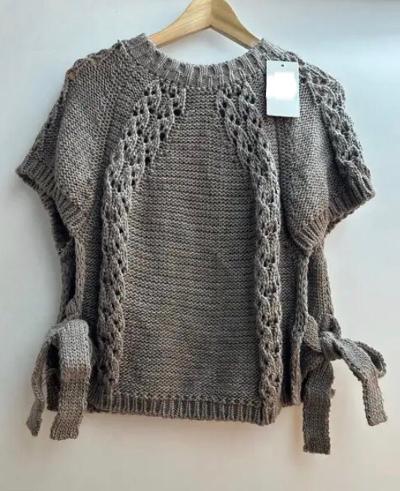 Taupe sweater vest