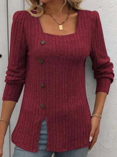 Burgundy top