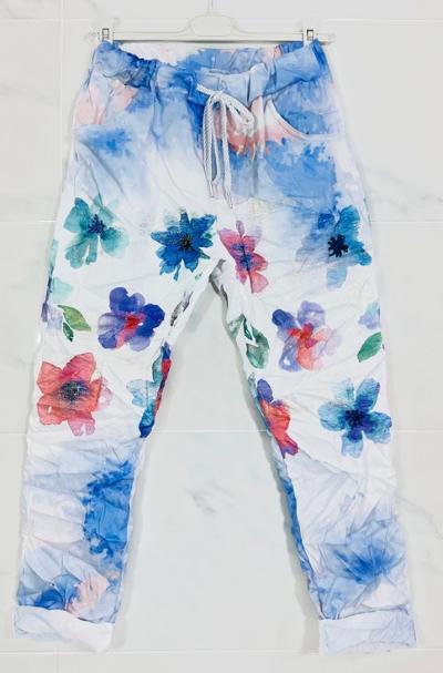 Blue flower pant