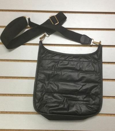 Black puffer purse