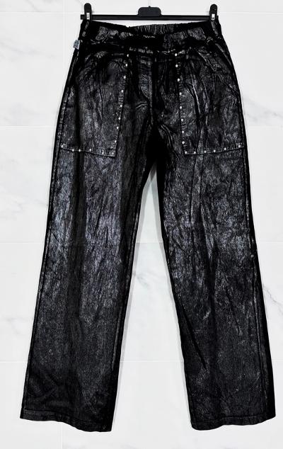 Black shimmer pants