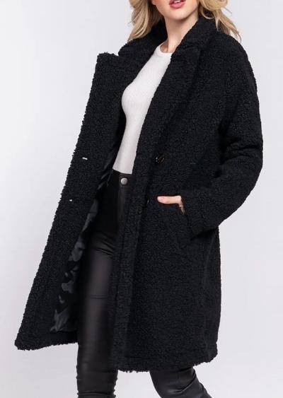 Black Sherpa coat