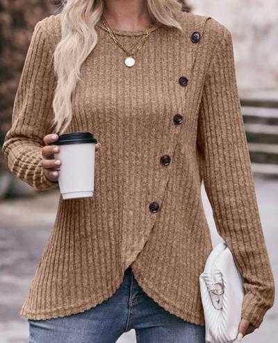 Camel  button top