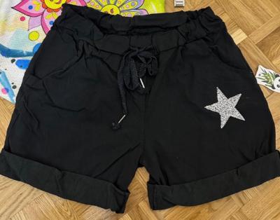 Black short with star