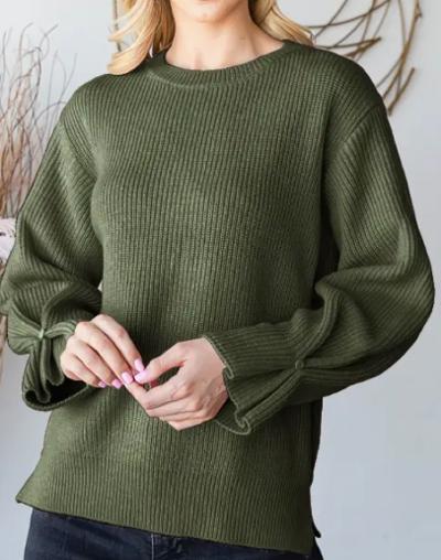 Olive green sweater