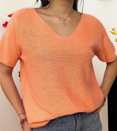 Salmon knit