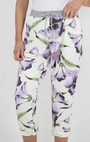 Lilac floral pant