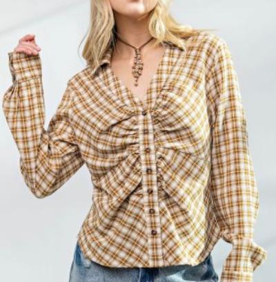 Cocoa plaid shirt