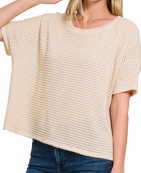 Sand beige top