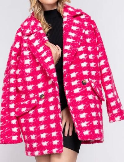 Raspberry pink coat