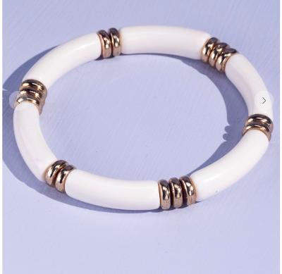 White and gold bracelet