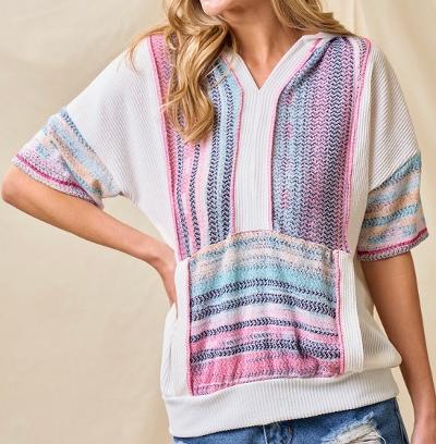Multi color hoodie