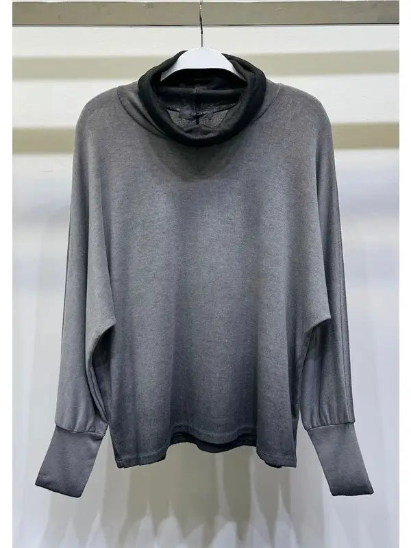 Charcoal turtleneck