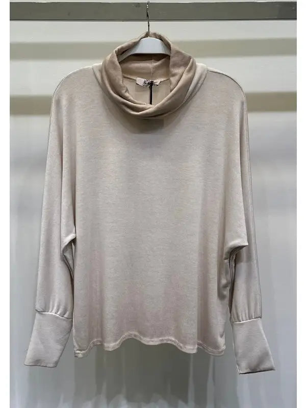 Beige turtleneck