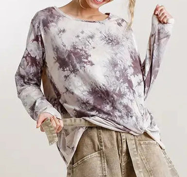 Cream and mocha top