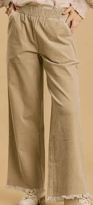 Beige corduroy pants